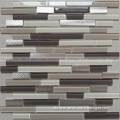 China supplier Foshan container hotel design glass and stainless mosaic tile wall SG02